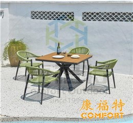 康福特现代户外生活家具藤编酒店别墅庭院户外桌椅