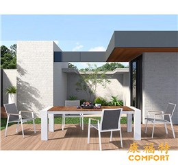 现代欧式户外桌椅套装庭院露台休闲桌椅风格