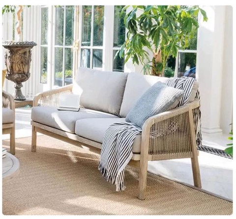 花园休闲柚木沙发椅