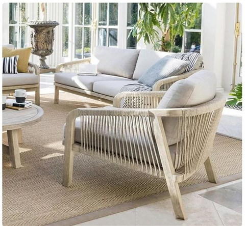 花园休闲柚木沙发椅