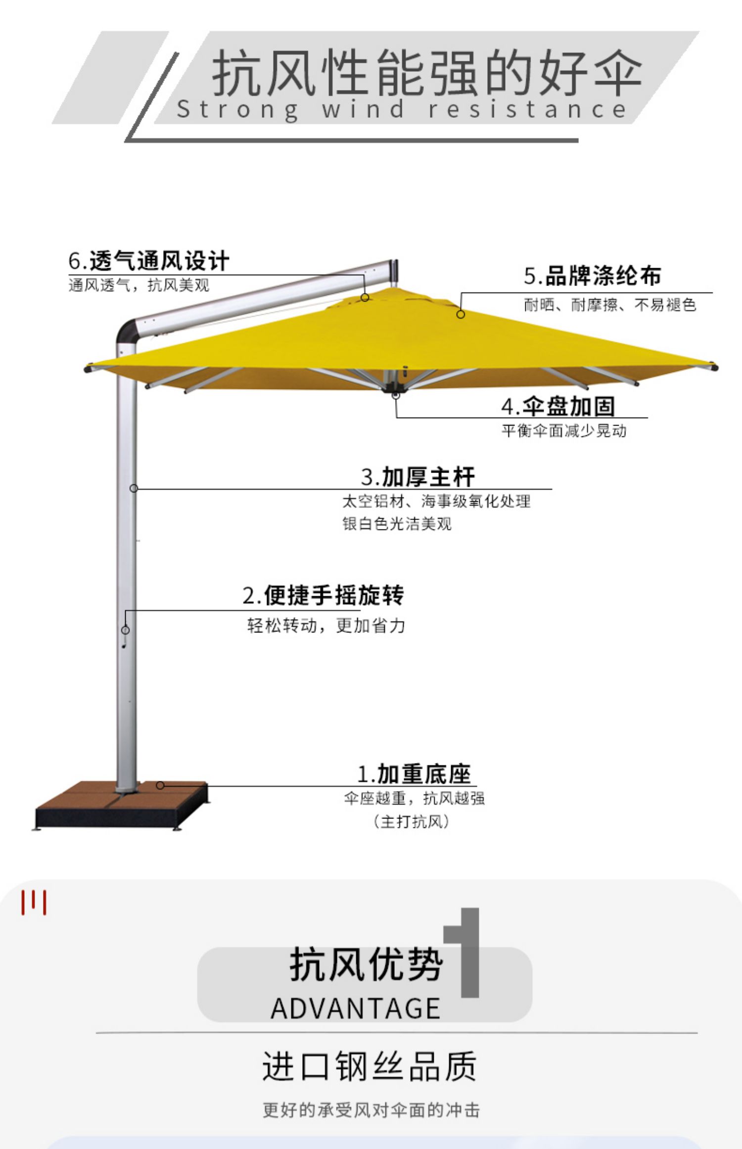 户外罗马伞遮阳伞