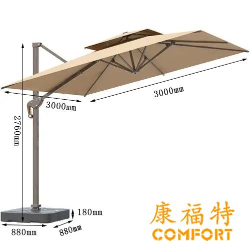 户外庭院伞遮阳伞的规格参数及特点